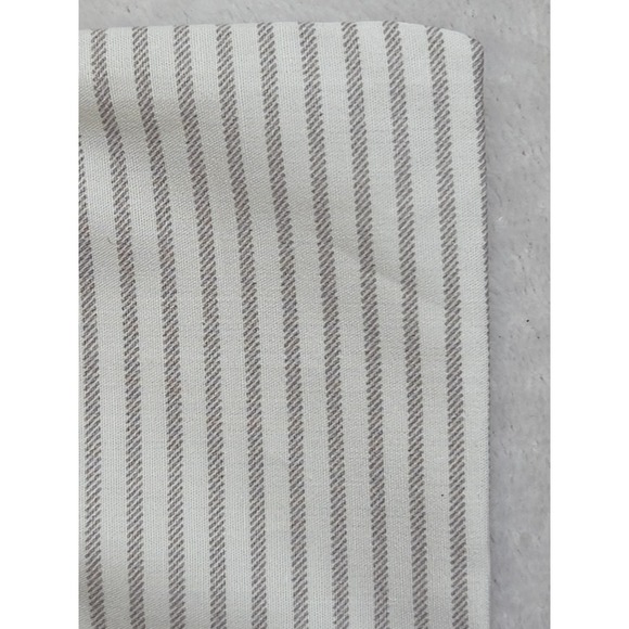 2 LAUREN Ralph Lauren Oxford Stripe Gray Cottage White Farmhouse King Pillowcase - Picture 7 of 9